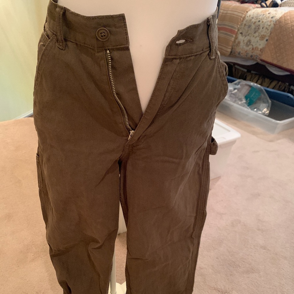 John Galt Olive Green cargo cropped pants